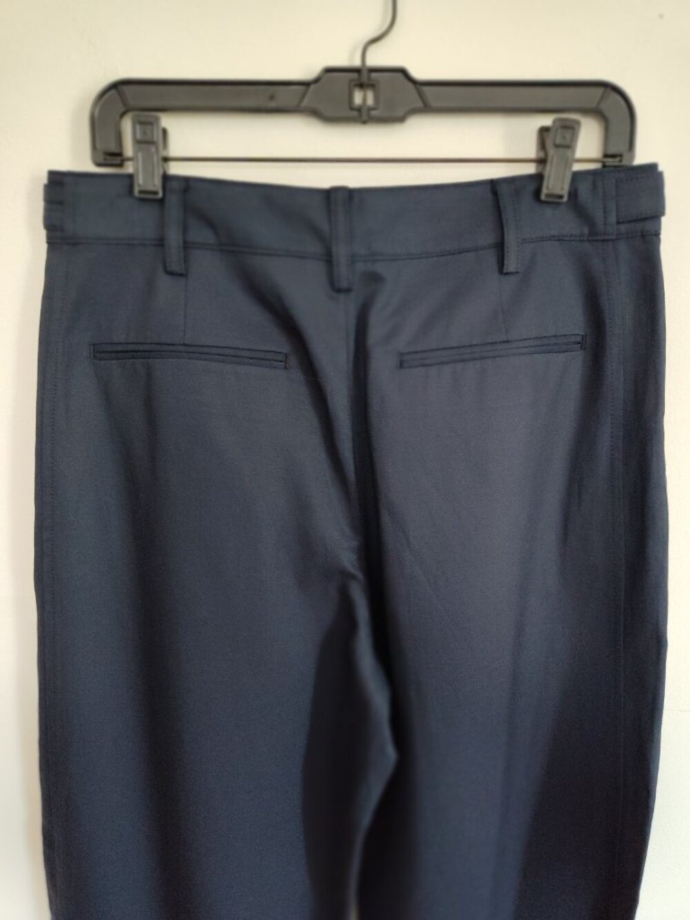 Madewell Navy Barrel-Leg Pant - Picture 4 of 5